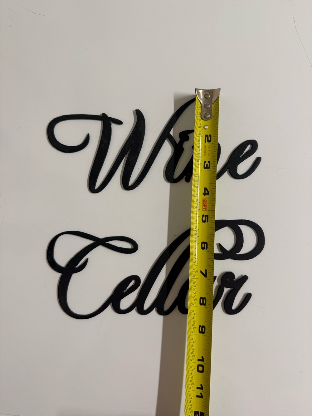 Wine Cellar Wall Sign - Black Home Wall Decor - Picture 6 of 7